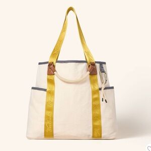 NWT/ Woolrich x Target Large Canvas Tote Bag Cream/Yellow